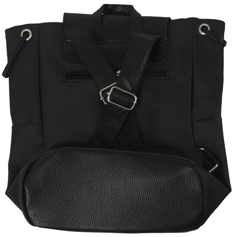 Waterproof PU Leather Backpack Girls School Bag Women Shoulder Bag