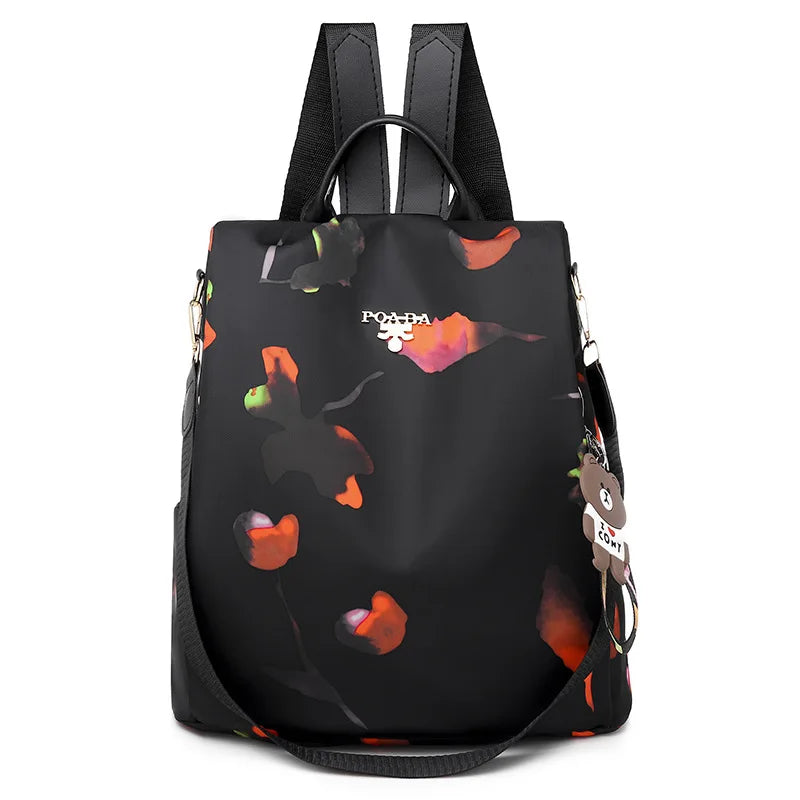 Waterproof Oxford Anti-theft Backpack for Women High School Bag