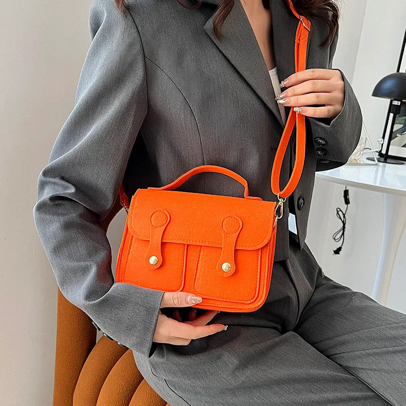 Pink Western Style Casual Handbag for Girls