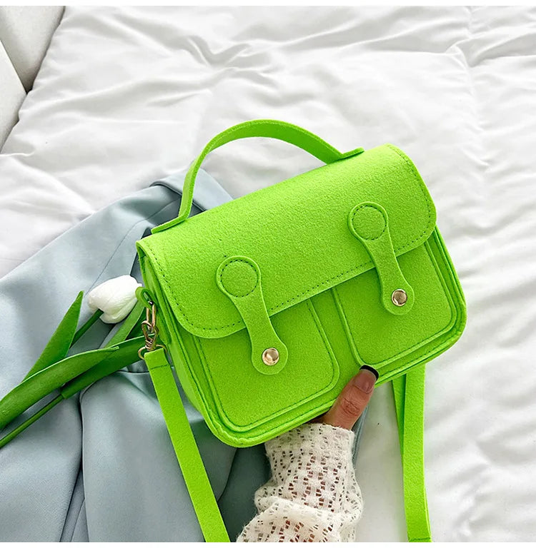 Pink Western Style Casual Handbag for Girls