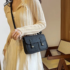 Pink Western Style Casual Handbag for Girls
