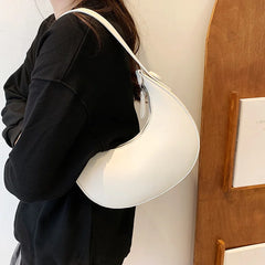 Women's Leather Crossbody Bag Solid Messenger Handbag