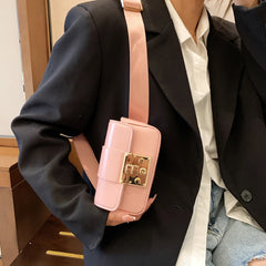 Women Waist Belt Bag Fanny pack Crossbody Chest Bag Chain Handbags