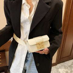 Women Waist Belt Bag Fanny pack Crossbody Chest Bag Chain Handbags