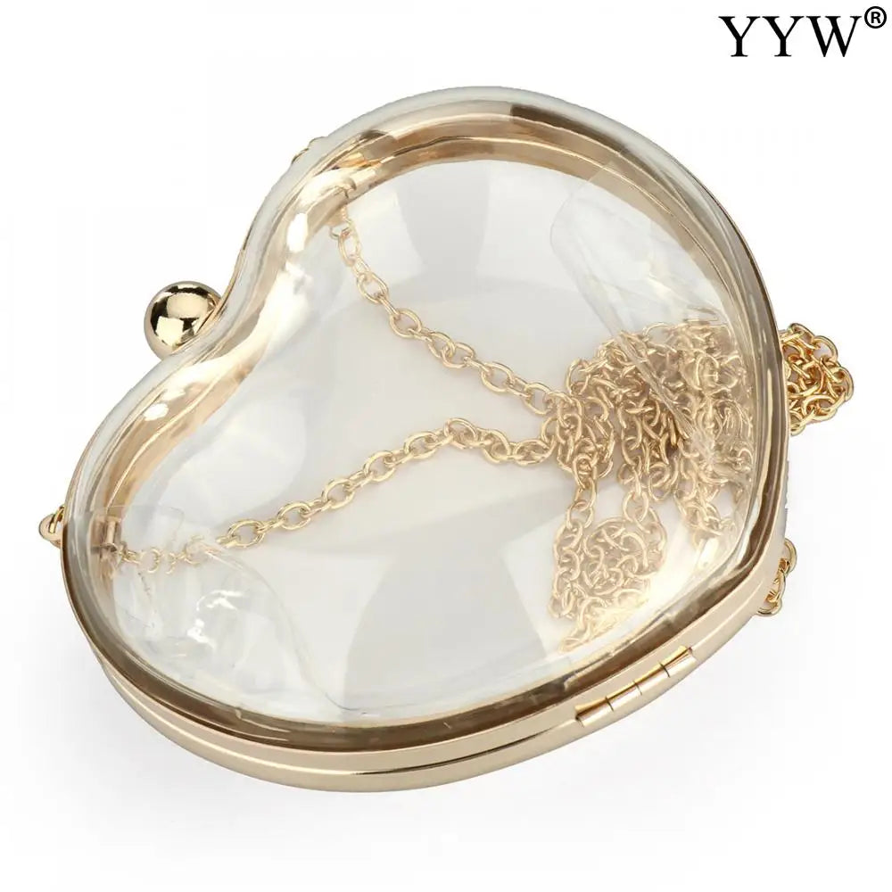 Transparent Acrylic Box Clutch Bag for Party Wedding Shoulder Bag