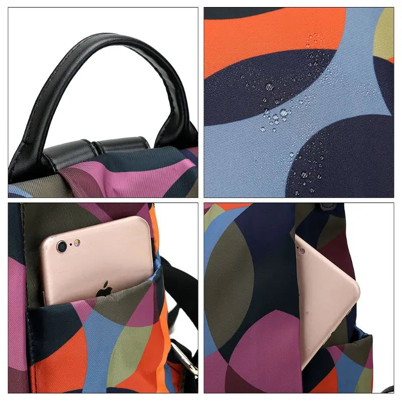 Women Anti-Theft Oxford Backpack Female Travel Shoulder Bags