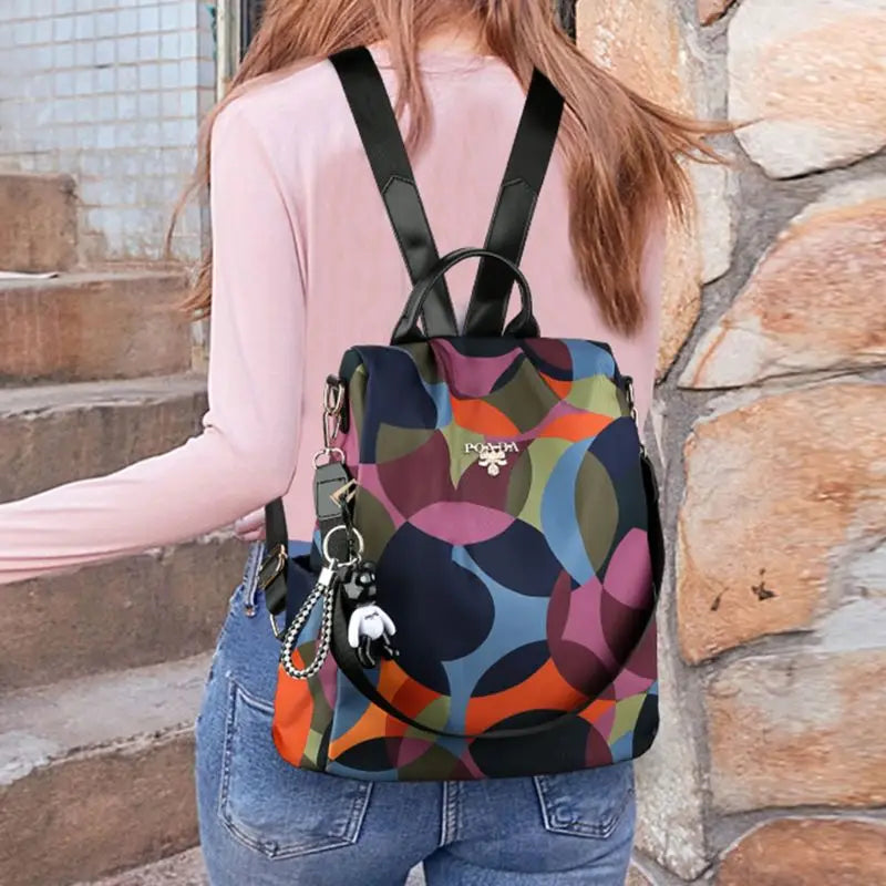 Women Anti-Theft Oxford Backpack Female Travel Shoulder Bags