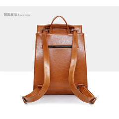 Women Leather Backpack for Teenage Girls School