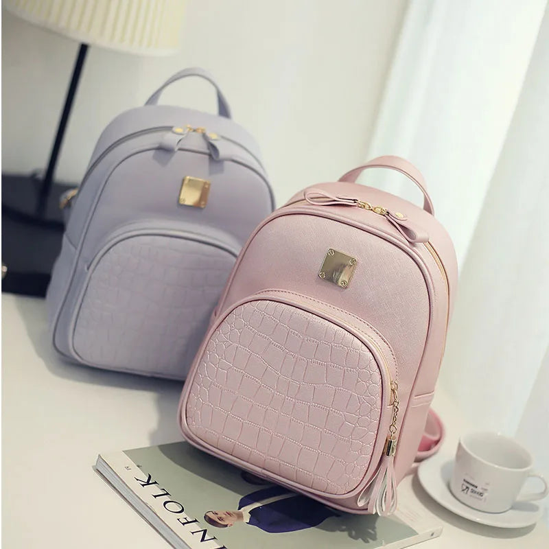 Women Backpack Preppy Style Teenager Girls Schoolbag