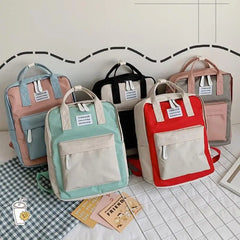 Waterproof Canvas Travel Backpack for Teens Girls