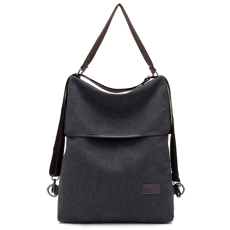 Canvas Anti Theft Travel Backpack for Teenage Girls