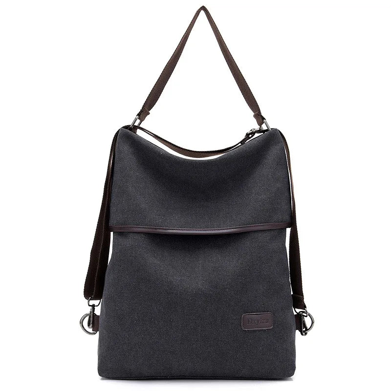 Large Capacity Canvas Backpack Waterproof School Bag for Teen Girls