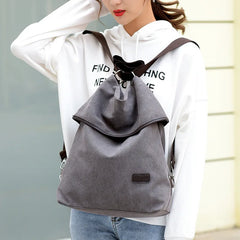 Large Capacity Canvas Backpack Waterproof School Bag for Teen Girls