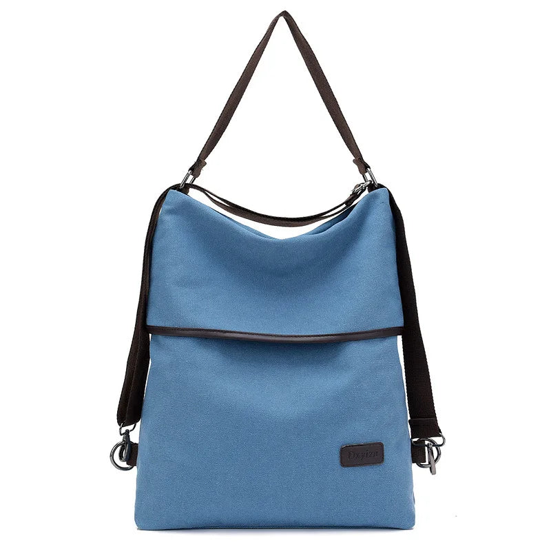 Large Capacity Canvas Backpack Waterproof School Bag for Teen Girls