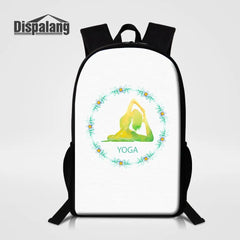 Yoga Printing School Backpack for Girls