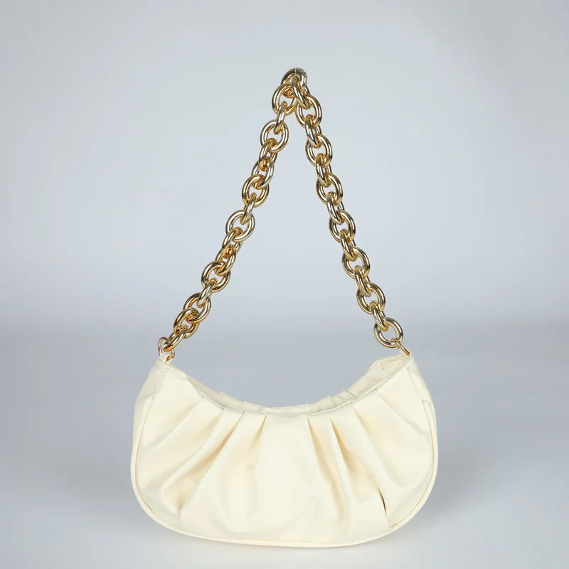 Pleated Cloud Bag Single Shoulder Messenger Bag for Women