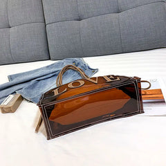 Women PVC Summer Bag Transparent Large Volume Jelly Bag