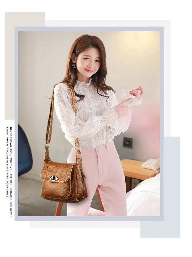 Soft Leather Shoulder Bags Women Crossbody Handbag