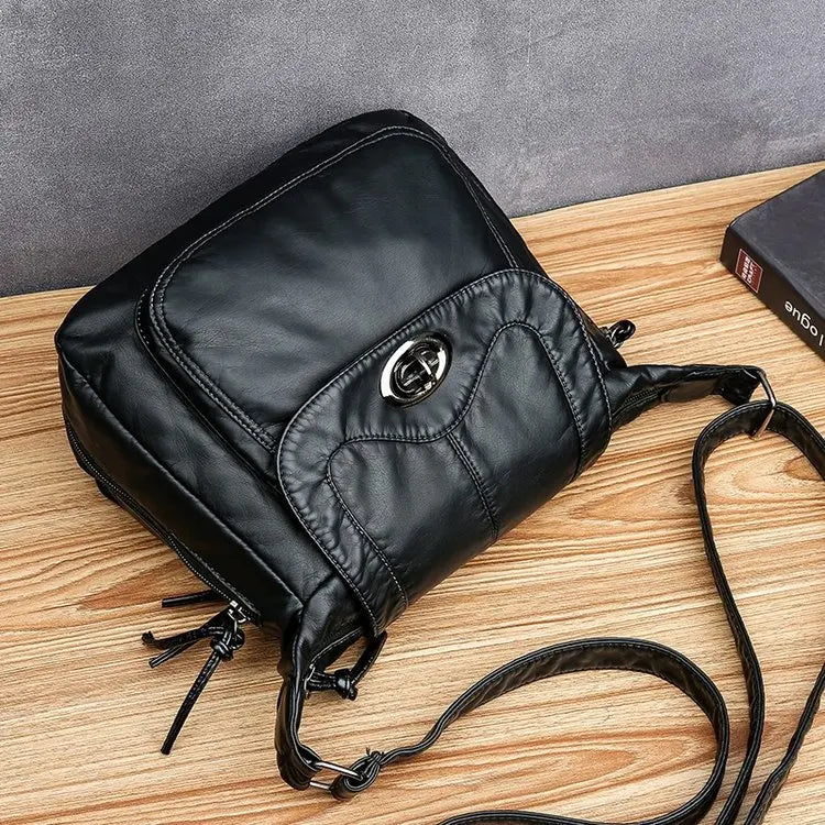 Soft Leather Shoulder Bags Women Crossbody Handbag