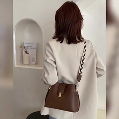 Soft PU Leather Bucket Shoulder Bags for Women