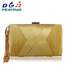 Women Tassel Clutch Purse Handbags Chain Evening Bags