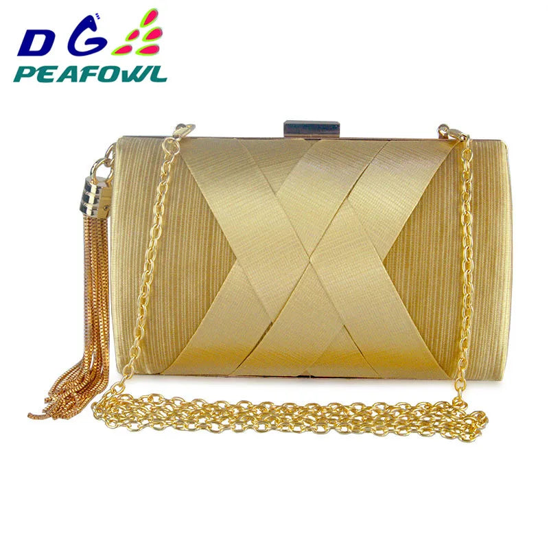 Women Tassel Clutch Purse Handbags Chain Evening Bags