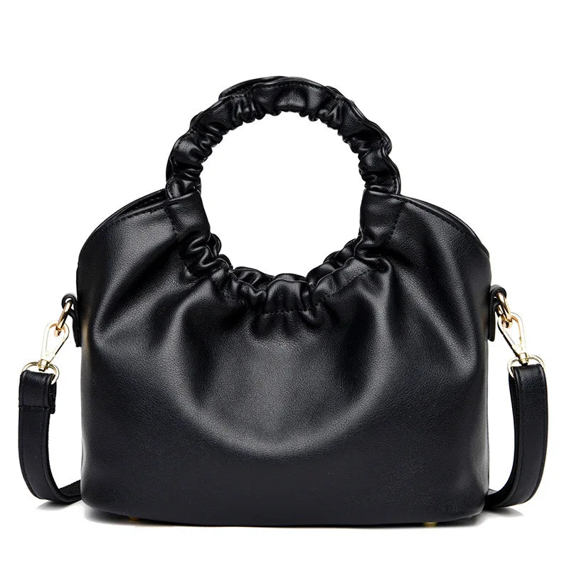 Leather Shoulder Bags Purses Top Handle Totes Female Handbag