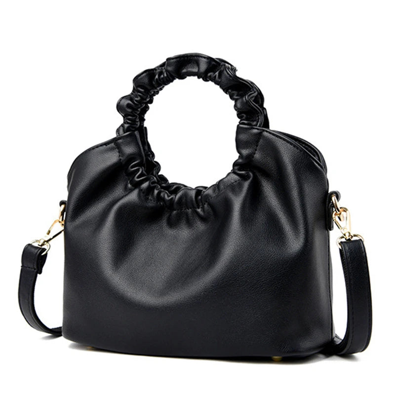 Leather Shoulder Bags Purses Top Handle Totes Female Handbag