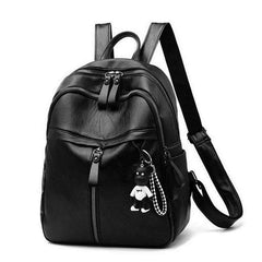 Women Casual Wild Backpack Female Large Capacity Zipper Closure Daypack Satchel