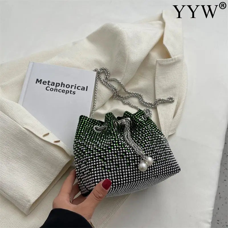 Women Bucket Bag Shoulder Bag Crossbody Bag Wedding Evening Party Purse
