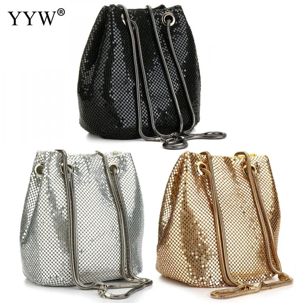 Women Bucket Shoulder Bag Crossbody Bag Evening Party Purse
