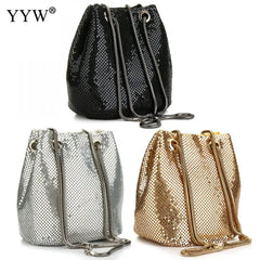 Women Bucket Shoulder Bag Crossbody Bag Evening Party Purse