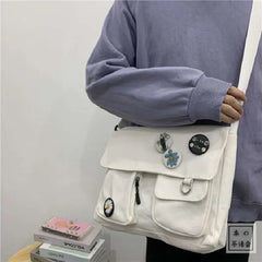 Canvas Shoulder Bag Large Capacity Crossbody Bags Ladies Handbags Messenger Bag