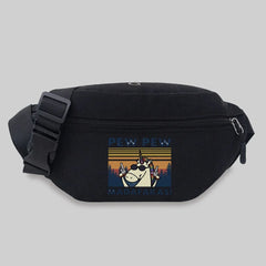 Women Chest Messenger Bags Travel Waist Bag Pew Series Pattern Shoulder Crossbod