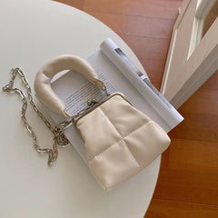 Vintage Crossbody Handbag Chain Messenger Solid Phone Bag