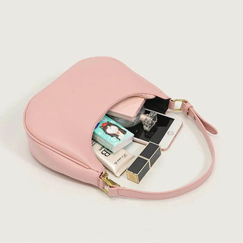Women Shoulder Underarm Bags Zipper Handbag High Female Dumpling