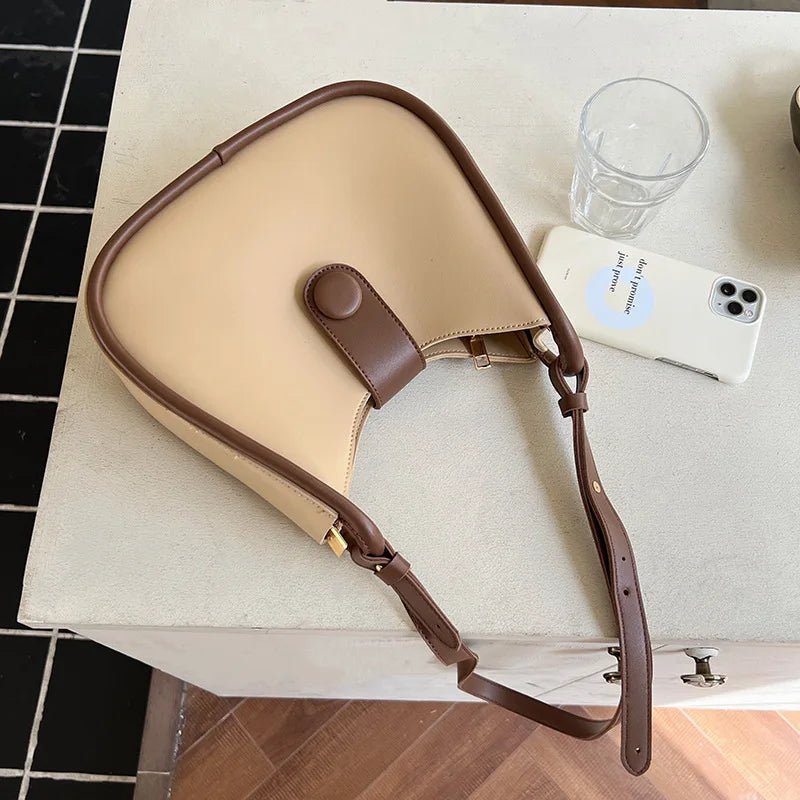 Women Crossbody Bag PU Leather Female Shoulder Handbags Under Arm Bag