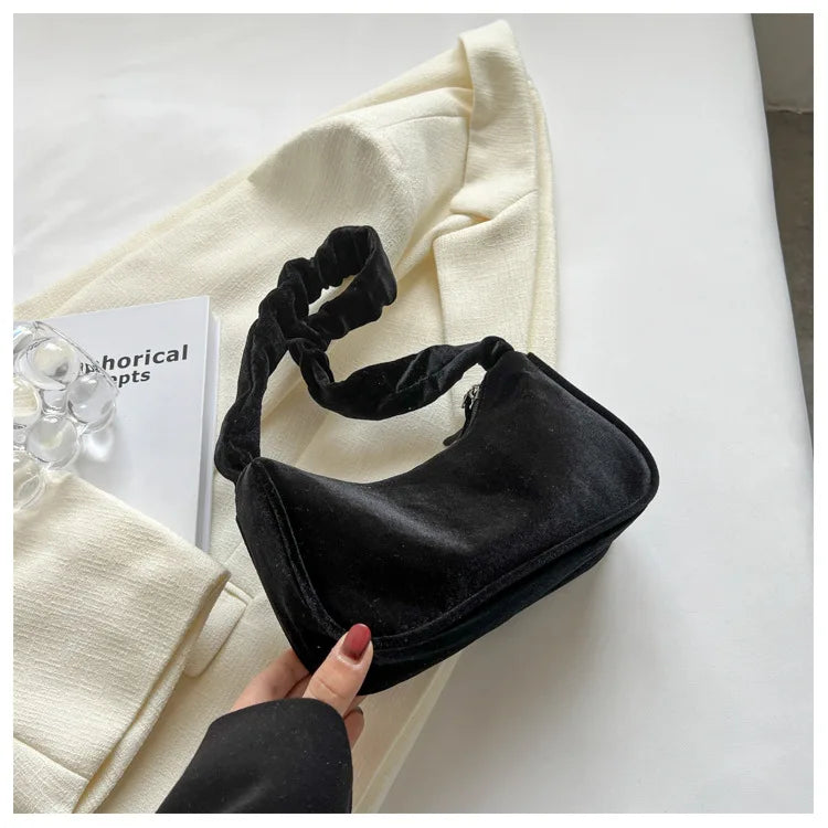 Vintage Velvet Women's Crossbody Bag Evening Party Purse