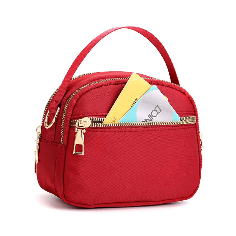 Women Crossbody Zipper Phone Shoulder Bag Lady Handbag Wrist Purse