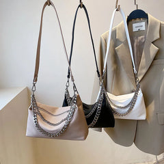 Women Crossboy Bag PU Leather Chain Messenger Bags Female Shoulder Handbag