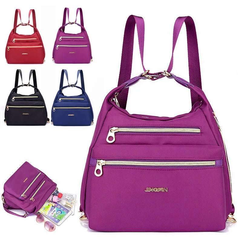 Women Dual-Use Backpack Waterproof Outdoor Shoulder Bag