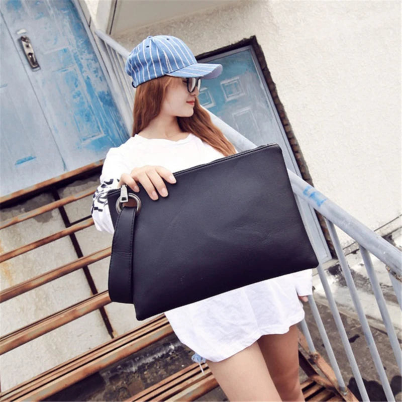 Women Party Clutches PU Leather Envelope Clutch Bag Handbag