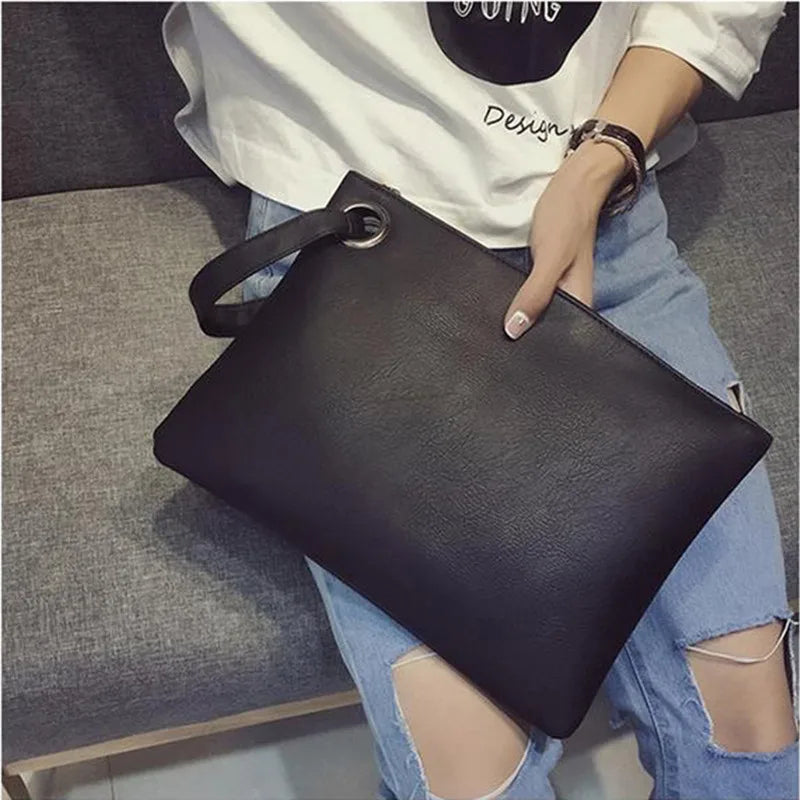 Women Party Clutches PU Leather Envelope Clutch Bag Handbag
