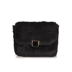 Plush Fur Crossbody Bag Soft Shoulder Purse Chain Satchel