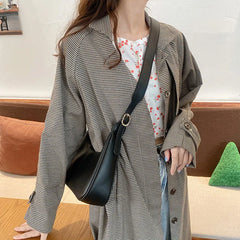 Women Handbag Adjustable Shoulder Strap Solid Female Tote Bag