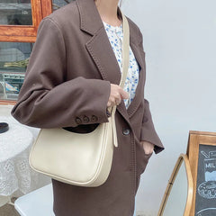 Women Handbag Adjustable Shoulder Strap Solid Female Tote Bag
