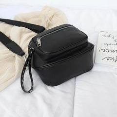 Women Handbags Retro Rivets Pu Leather Crossbody Shoulder Bag Ladies Messenger B