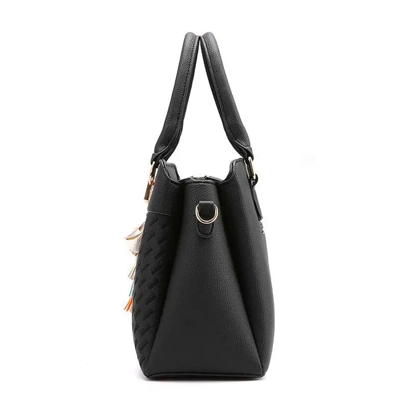 Women Tassel PU Leather Top-handle Crossbody Bag Shoulder Bag KL613
