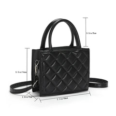 Casual Zipper Rhombic Lattice Female Clutch Small PU Leather Handbag