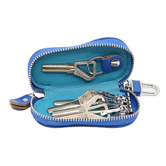 Women Key Wallets Leather Housekeeper Zipper Car Keys Holder Organizer Case